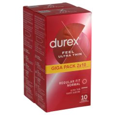   Durex - προφυλακτικά ultra λεπτά - φυσική αίσθηση - 2x10 τεμάχια