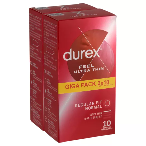 Durex - προφυλακτικά ultra λεπτά - φυσική αίσθηση - 2x10 τεμάχια
