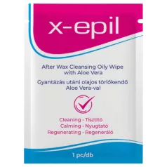   X-Epil - Μαντηλάκι για μετά την αποτρίχωση - Aloe Vera - 1 τεμάχιο