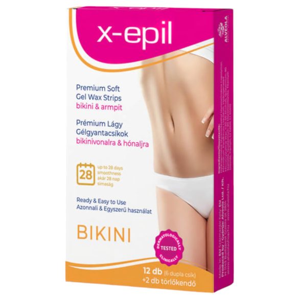 X-Epil - Ταινίες Κεριού Έτοιμες για Χρήση 12τμχ - Μπικίνι/Μασχάλες