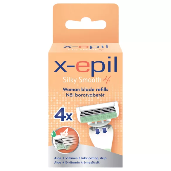X-Epil Silky Smooth - Γυναικεία λεπίδα ξυρίσματος 4 σετ (4τμχ)