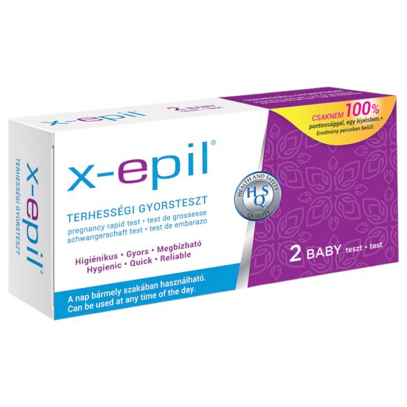 X-Epil - Τεστ Ταχείας Εγκυμοσύνης (2 τεμάχια)