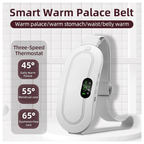 EMS - ζώνη μασάζ περιόδου επαναφορτιζόμενη - λευκό