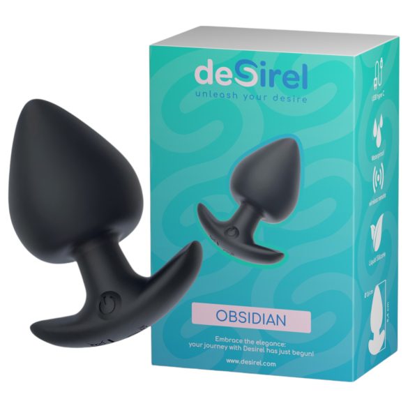 Desirel Obsidian - Έξυπνος πρωκτικός δονητής (μαύρος)