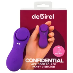   Desirel Confidential - φορετός δονητής κιλοτούλας με έλεγχο μέσω εφαρμογής (μωβ)