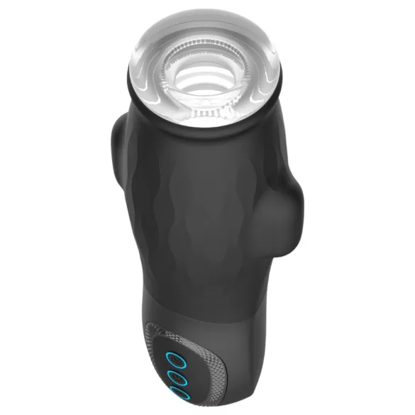 Lonely Anne - ανδρικό masturbator με δόνηση και αναρρόφηση - μαύρο