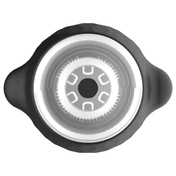 Lonely Anne - ανδρικό masturbator με δόνηση και αναρρόφηση - μαύρο