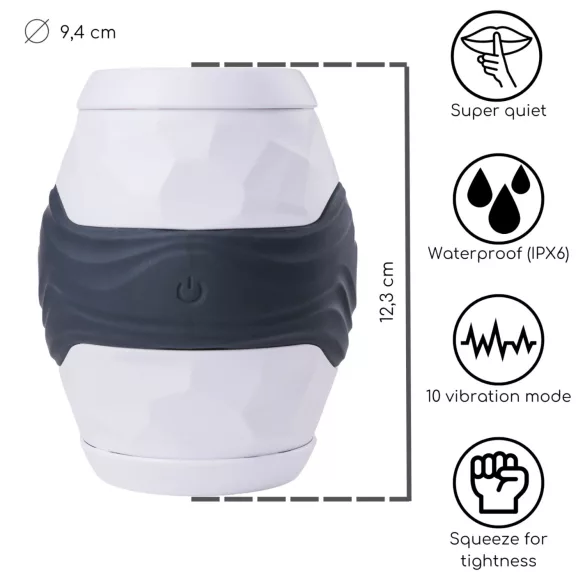 Desirel Grip Master - ανδρικό masturbator με έντονη πίεση - γκρι