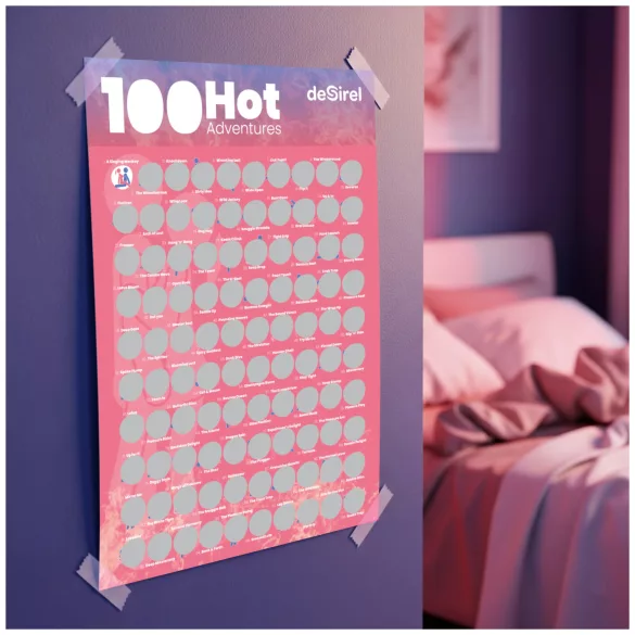 Desirel - αφαιρετικό πόστερ με 100 στάσεις σεξ - παιχνίδι ζευγαριών