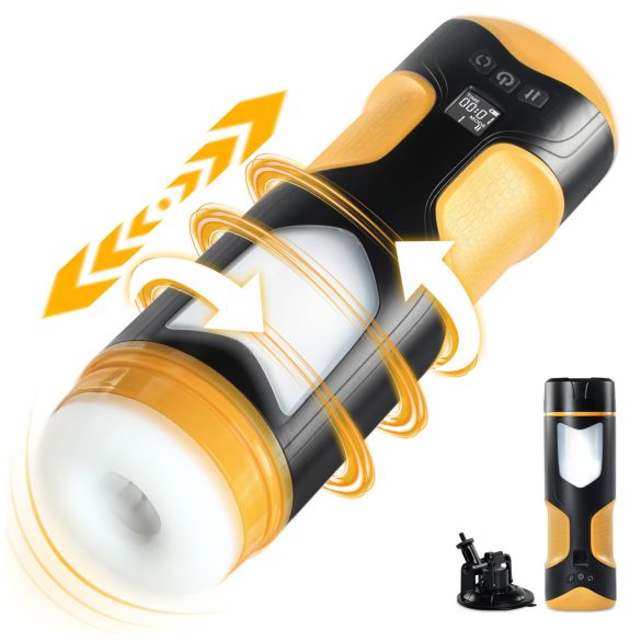 Lonely - ανδρικό αυτόματο περιστρεφόμενο masturbator - μαύρο