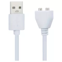   Pleasure Charge Loveline - μαγνητικό καλώδιο φόρτισης USB (λευκό)