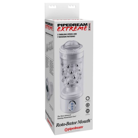 PDX - ανδρικός αυτόματος στοματοειδής δονητής - λευκό