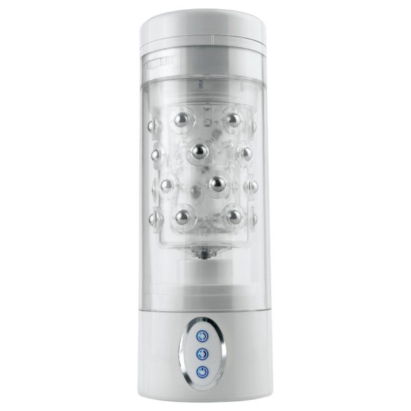 PDX - ανδρικός αυτόματος στοματοειδής δονητής - λευκό