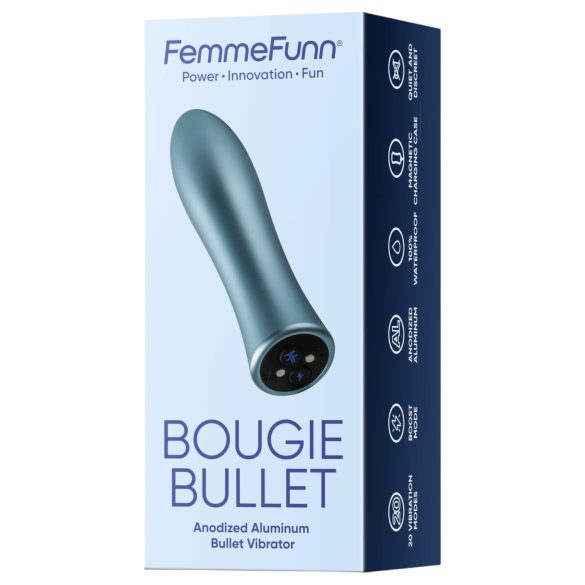 FemmeFunn Bougie - δονητής αλουμινίου premium - ασημί