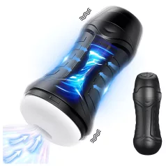   AlvUp - ανδρικός masturbator με δόνηση & αναρρόφηση - μαύρο