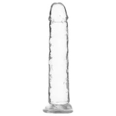   Addiction Crystal - δονητής με βεντούζα - διαφανές - 18cm