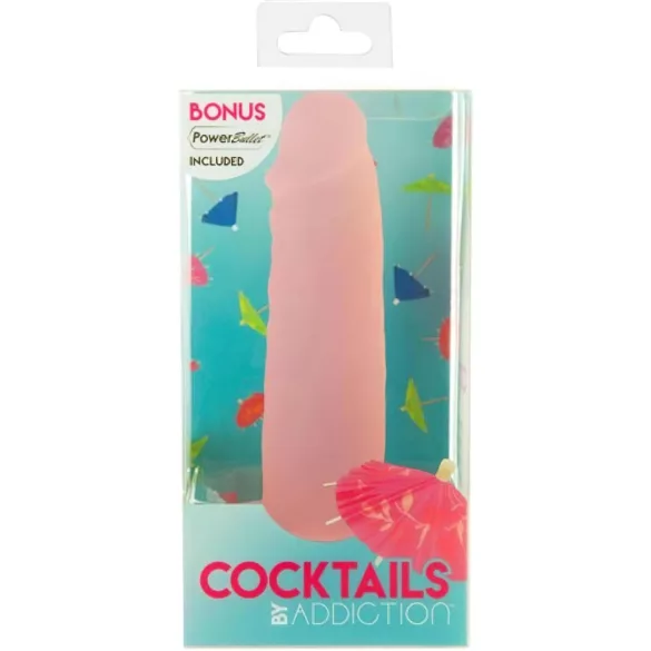 Addiction Cocktails - δονητής με βεντούζα (ροδακινί)