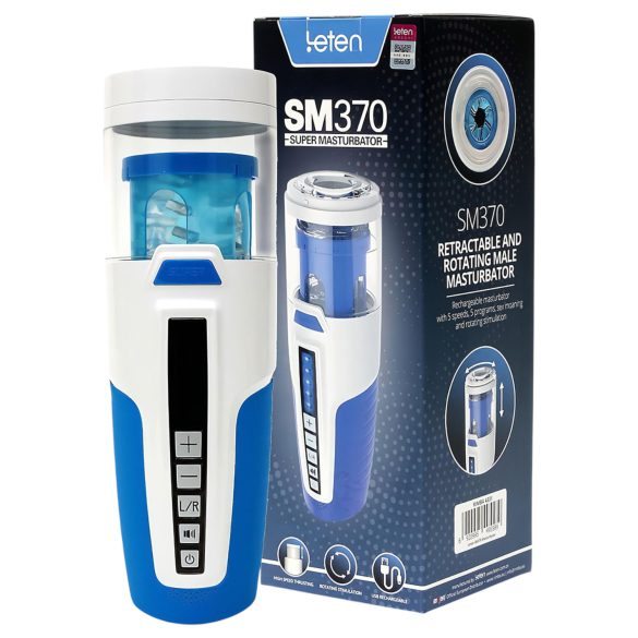 Leten SM370 - περιστρεφόμενος αυνανιστής με ήχους (λευκό)