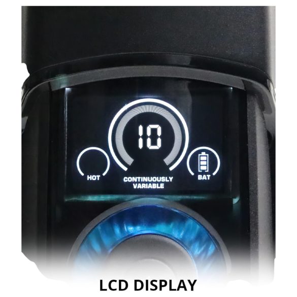 Leten SM320 - ανδρικός masturbator με ήχους, ώθηση, θέρμανση - μαύρο