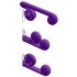 Snail Vibe Duo - επαναφορτιζόμενος, 3σε1 δονητής διέγερσης (μωβ)