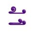 Snail Vibe Duo - επαναφορτιζόμενος, 3σε1 δονητής διέγερσης (μωβ)