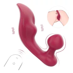   Sex HD Chomper - δονητής κλειτορίδας & πρωκτού - κόκκινο