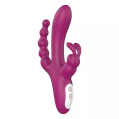   Sex HD Joker - δονητής τριπλής διέγερσης επαναφορτιζόμενος αδιάβροχος μωβ