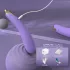 Sex HD - δονητής σε σχήμα μελιτζάνας - μοβ - για γυναίκα
