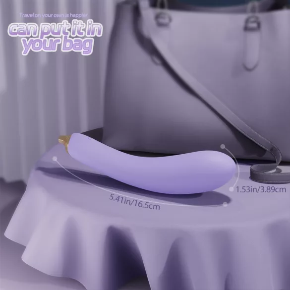 Sex HD - δονητής σε σχήμα μελιτζάνας - μοβ - για γυναίκα