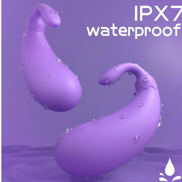 Sex HD - αυγό δόνησης σχήμα μελιτζάνας - μοβ