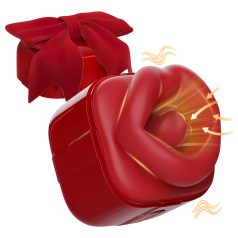   SEX HD Lovely Kiss - δονητής γλειψίματος και αναρρόφησης - κόκκινο