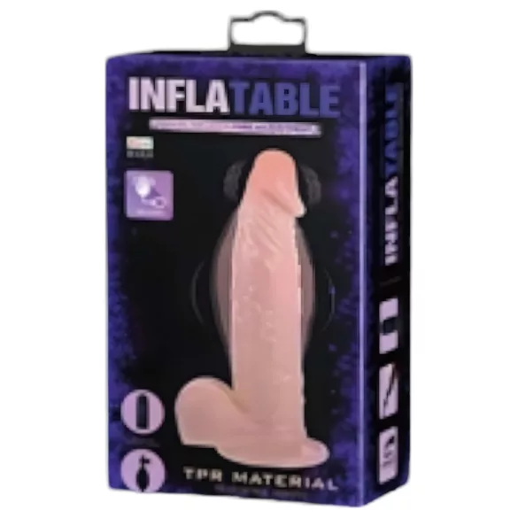 Baile Inflatable - φουσκωτός ρεαλιστικός δονητής (φυσικό χρώμα)