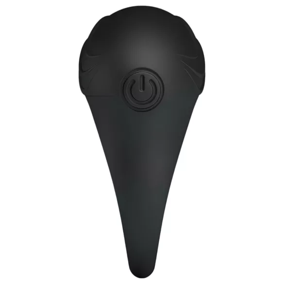 Pretty Love Bertram - δονητικό δαχτυλίδι πέους - αδιάβροχο - μαύρο