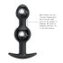 Pretty Love - πρωκτικό ντίλντο με εσωτερική μπίλια - σιλικόνη μαύρο