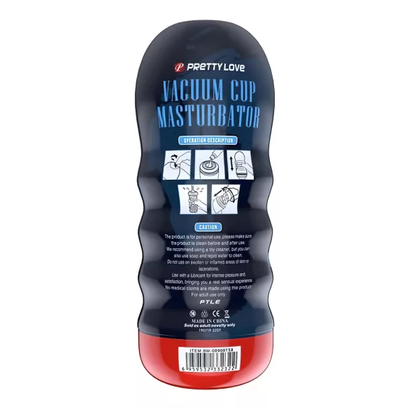 Pretty Love Vacuum Cup - ρεαλιστικός ανδρικός onahole (στο χρώμα του δέρματος)