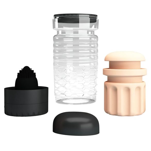 Pretty Love Emily - ανδρικός αυνανιστής ρεαλιστικό αιδοίο - μαύρο