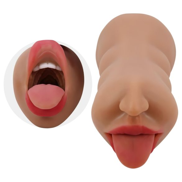 Crazy Bull - ανδρικός masturbator στόμα & vagina - φυσικό χρώμα