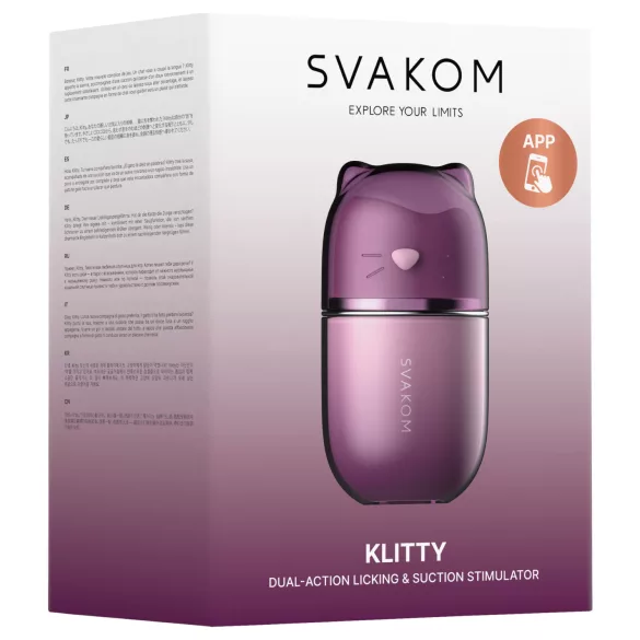 Svakom Klitty - δονητής διέγερσης κλειτορίδας με κυματιστό αέρα, με έλεγχο μέσω εφαρμογής