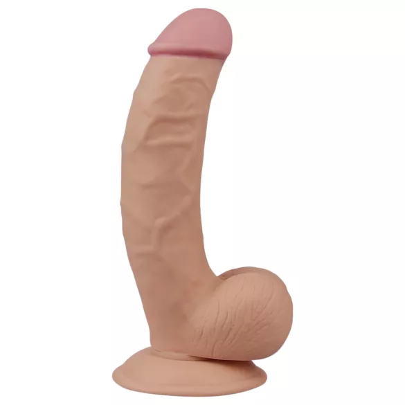 Lovetoy Ultra Soft - ρεαλιστικό dildo - ελαστικό, δέρματινο, 21,5cm, μπεζ