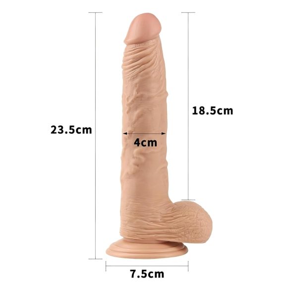 Lovetoy Real Extreme - δονητής με βεντούζα - 24cm