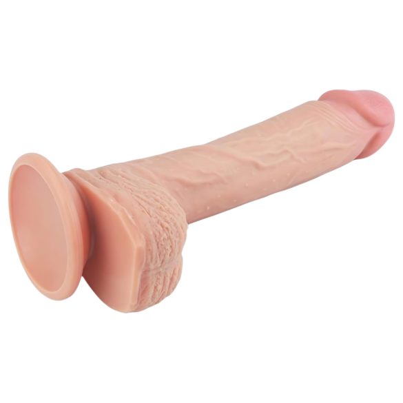 Lovetoy - ρεαλιστικό dildo με βεντούζα - 21cm - φυσικό χρώμα