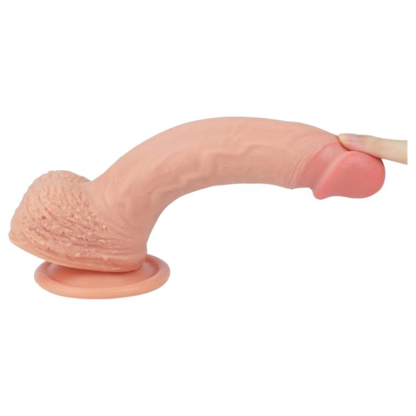 Lovetoy - ρεαλιστικό dildo με βεντούζα - 21cm - φυσικό χρώμα