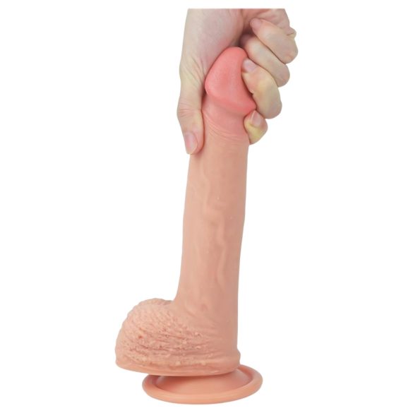 Lovetoy - ρεαλιστικό dildo με βεντούζα - 21cm - φυσικό χρώμα