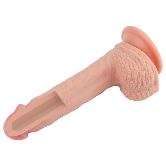 Lovetoy - ρεαλιστικό dildo με βεντούζα - 21cm - φυσικό χρώμα