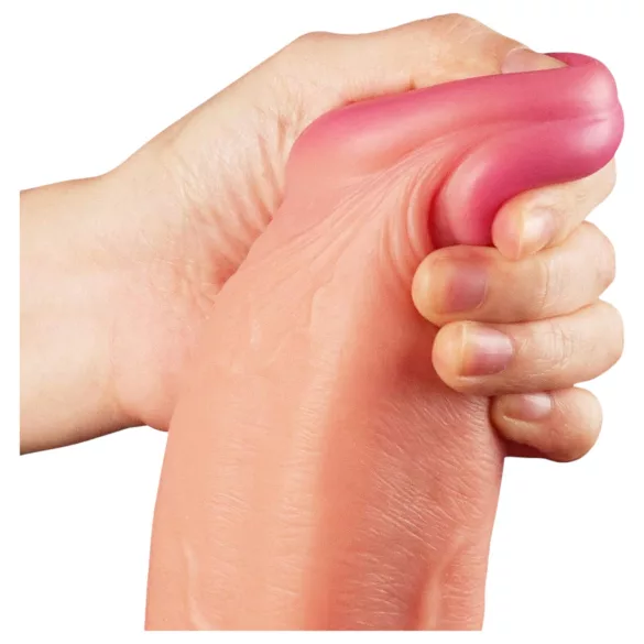 Lovetoy - ρεαλιστικό δονητής διπλής στρώσης - 30cm φυσικό