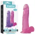 Lovetoy - δονητής με βεντούζα - 20cm - ροζ