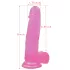 Lovetoy - δονητής με βεντούζα - 20cm - ροζ