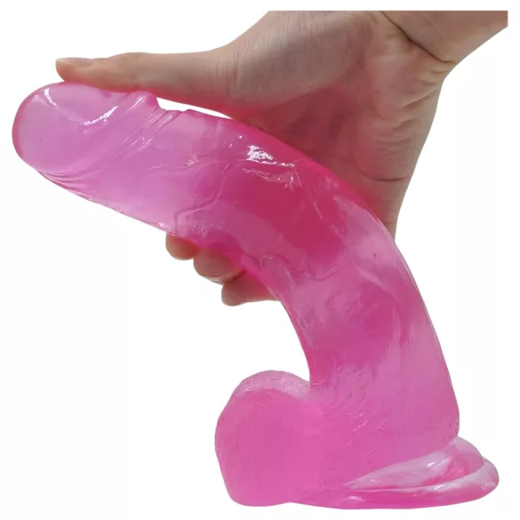 Lovetoy - δονητής με βεντούζα - 20cm - ροζ