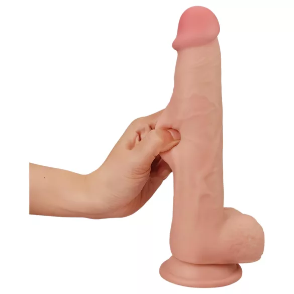 Lovetoy - δονητής διπλής στρώσης - 23cm - φυσικό χρώμα