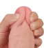 Lovetoy - δονητής διπλής στρώσης - 23cm - φυσικό χρώμα